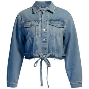 AG Adriano Goldschmied Women's Denim Jacket Size S — Coastal Bay Blue